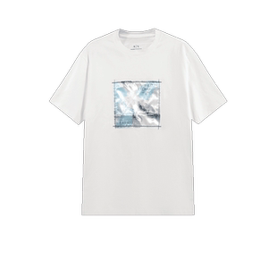 【自营】阿玛尼 AX 男士棉质宽松版圆领短袖T恤 3DZTLB ZJ9JZ男装