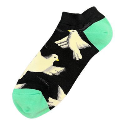 happysocks袜子男短袜菱形格条纹