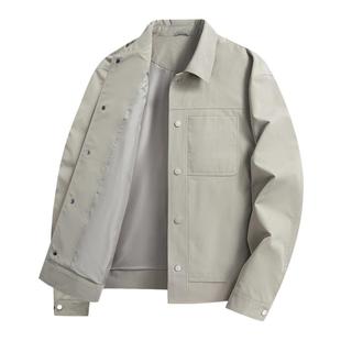 雪中飞2026春新款男士短款夹克外套翻领舒适商务行政挺阔帅气百搭