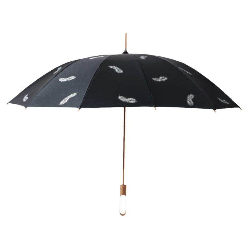 天堂伞长杆直柄晴雨两用竹语伞