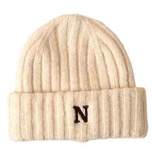 儿童毛线帽秋冬季宝宝帽子针织帽男童女童纯色双层加厚保暖帽套头