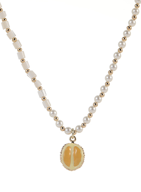 Hihipenny/夏日倾情法式精致水果气质锁骨链简约百搭原创贝珠项链