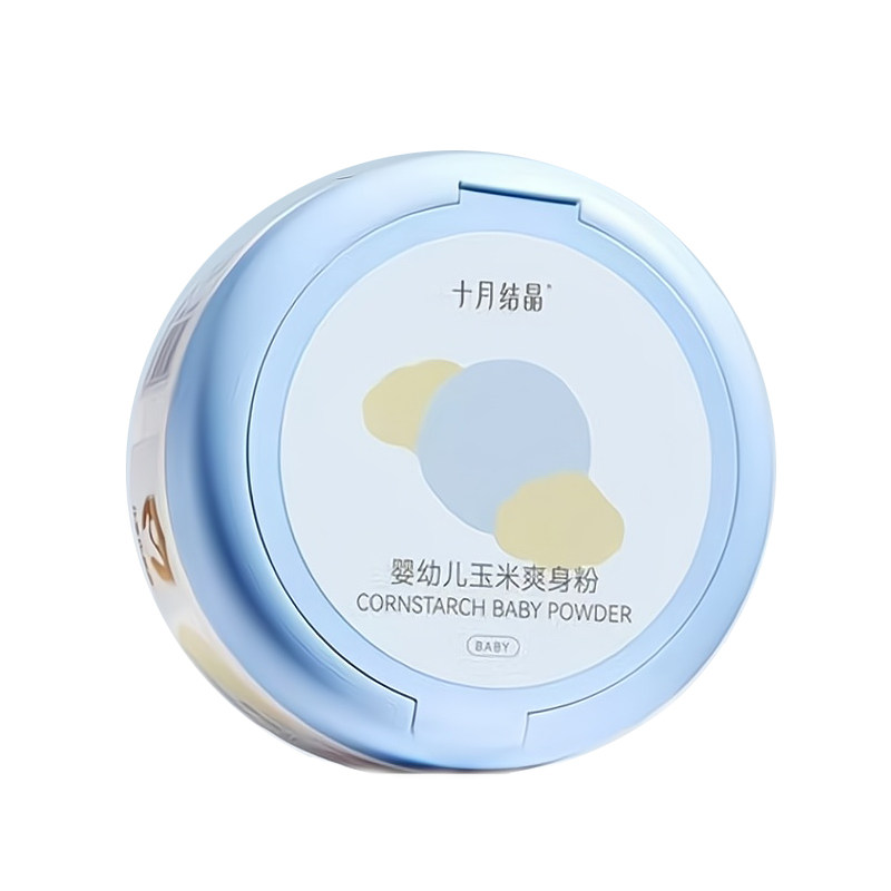 十月结晶婴幼儿玉米爽身粉细腻柔滑干爽皮肤痱子淹脖子红屁屁可用