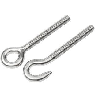 304不锈钢羊眼机牙螺丝钉闭口挂钩带圈螺钉吊环螺丝M4M5M6M8-M24