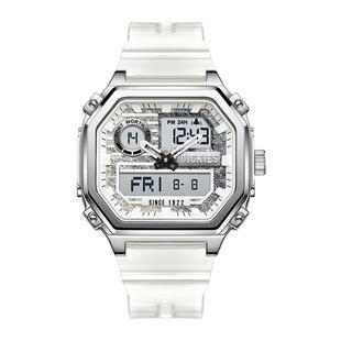 【新年好礼】Dickies潮牌多功能手表男学生运动透明双显电子表女