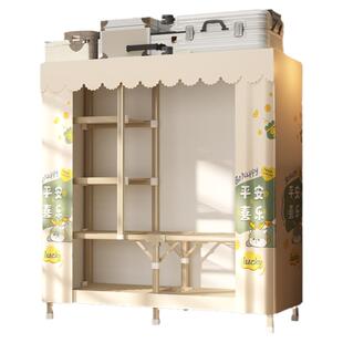 免安装折叠布衣柜加厚加粗全钢架结实耐简易衣柜家用卧室出租房用