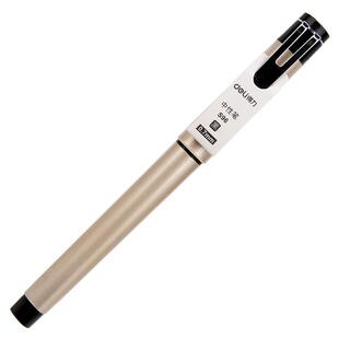 得力S96 S107办公商务用0.5 0.7 1.0mm芯黑色签字中性笔水性笔S95