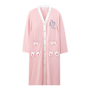 月子服待产裙孕妇带胸垫产后纯棉哺乳睡裙夏季产妇生产孕妇连衣裙