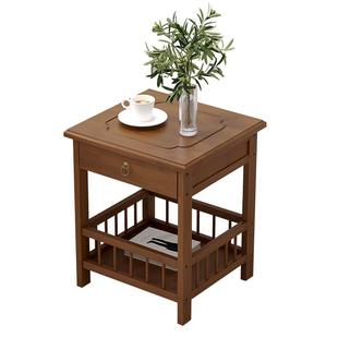 客厅沙发边柜小茶几麻将桌边角几小方桌置物架茶桌茶台边茶叶柜子