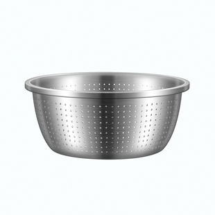不锈钢漏盆304食品级家用淘米不漏洗菜盆子漏眼沥水篮漏水盆厨房
