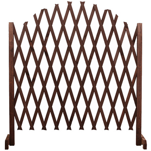 木栅栏隔断室内装饰客厅院子围栏庭院护栏室外家用拦门防腐木格栅