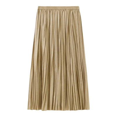 播商场同款百褶A字半身裙女25秋季新款中长款气质裙子BDS3BD3132