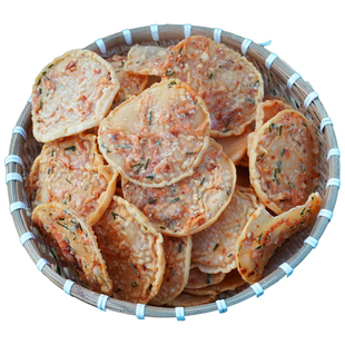 手工虾巴虾米巴江西赣南特产锅巴客家铜勺饼花生月亮巴休闲小零食