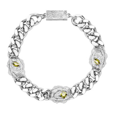 陨石古巴手链高级感情侣铜镀白金