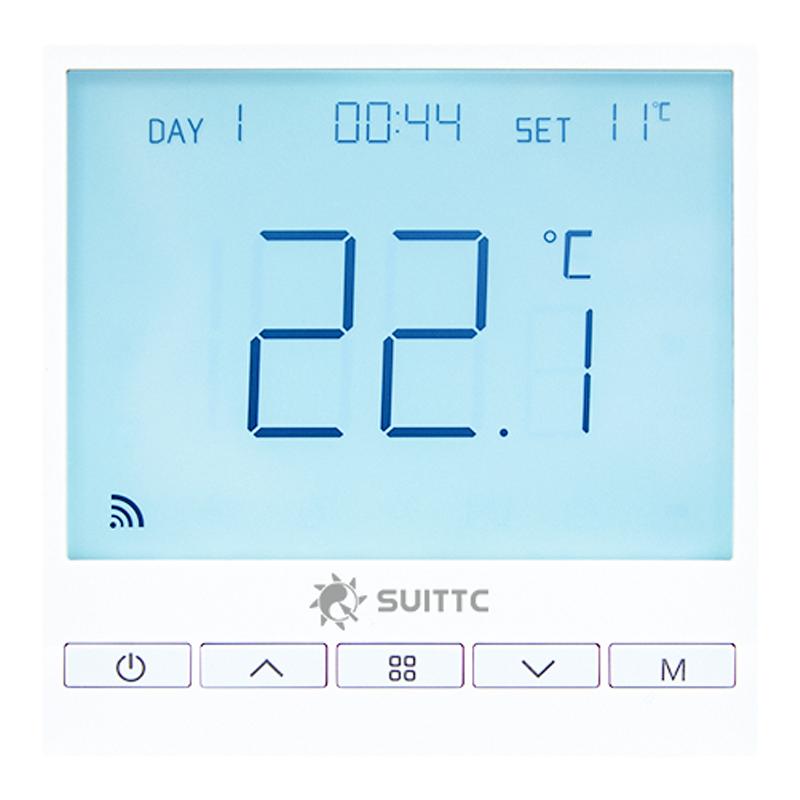 鑫源SUITTC电热膜智能液晶wifi远程控制发热电缆温控开关优家6621