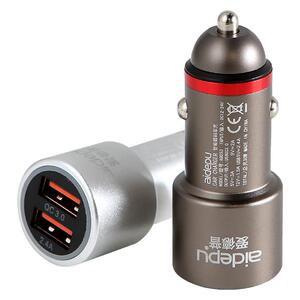 车载充电器12V-24V汽车货车通用一拖二手机快充点烟转换插头双USB