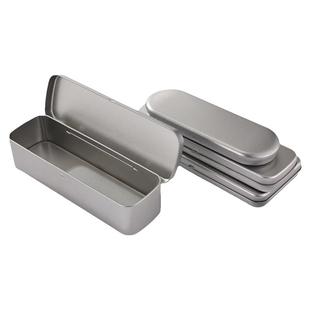 便携学生diy笔盒文具盒翻盖小铁盒画笔画具金属收纳盒马口铁盒