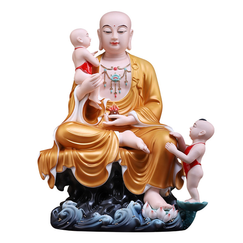 陶瓷南无大愿地藏王菩萨佛像摆件