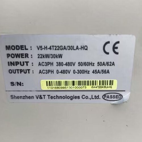 V5-H-4T22GA/30LA-HQ V&T蓝海华腾变频器 工控调速装置议价维修