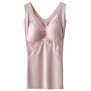 春秋大码背心女胖mm200斤免穿文胸微束身冰丝无痕薄款无钢圈内衣