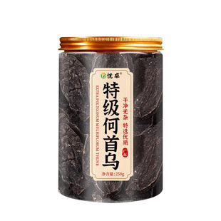 特级制何首乌中药材泡水养生茶野生九蒸九晒乌须发官方旗舰店正品