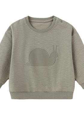 【清仓】babylove宝宝卫衣春秋季竹节棉上衣0-3岁纯色百搭外出服