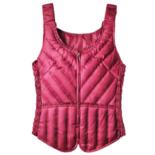 羽绒马甲女短款修身轻薄羽绒服背心冬季保暖内胆吊带女装内穿坎肩