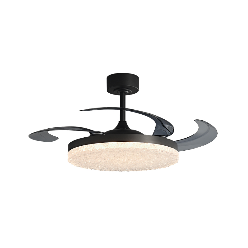 柏丁 意式轻奢隐形风扇灯 2025年创意智能语音吊扇灯客厅餐厅灯具