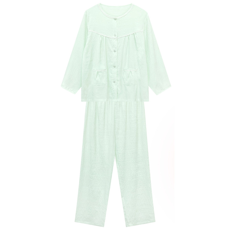 睡衣女款纯云朵棉绸春秋季202睡衣/家居服套装