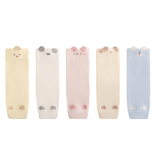 宝宝护膝不勒腿春秋薄款室内学走路爬行防摔护腿长筒过膝儿童袜套