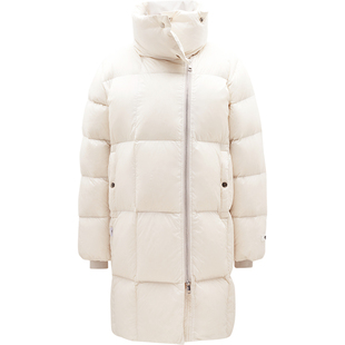 LINC金羽杰大翻领中长款羽绒服女款冬季新款泡芙感面包羽绒服6322