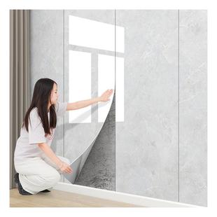 铝塑板自粘墙贴电视背景墙壁纸pvc墙板装饰自装仿大理石瓷砖贴纸