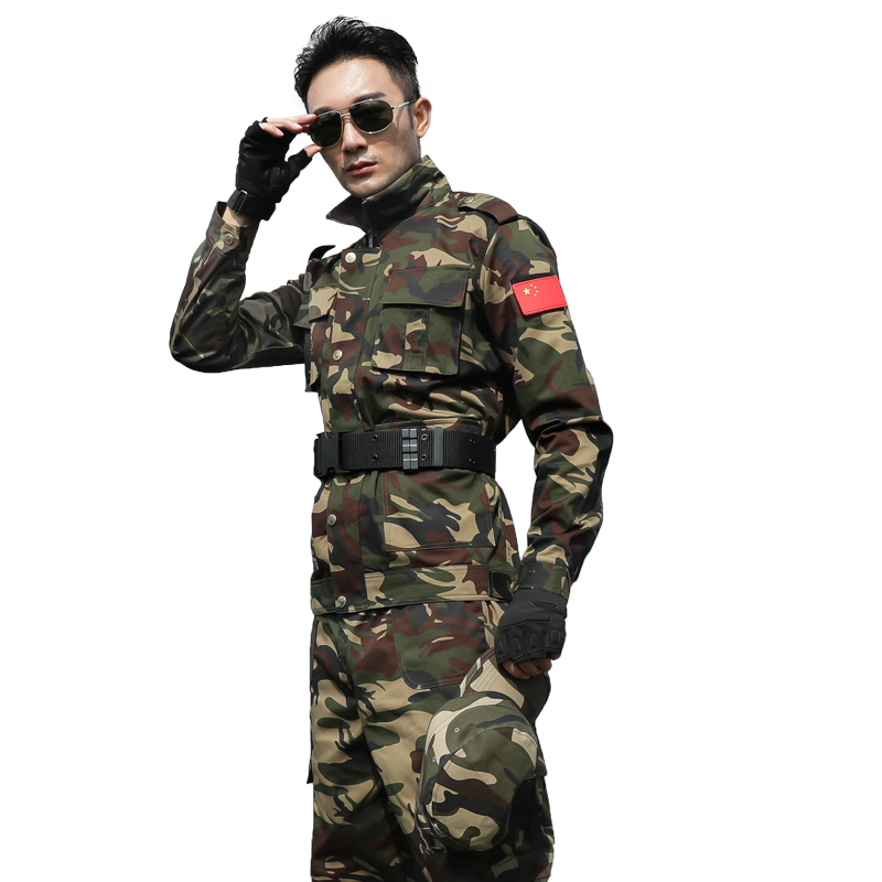 新式迷彩服套装男加厚耐磨春夏全棉军迷服装长袖工作服正版作训服