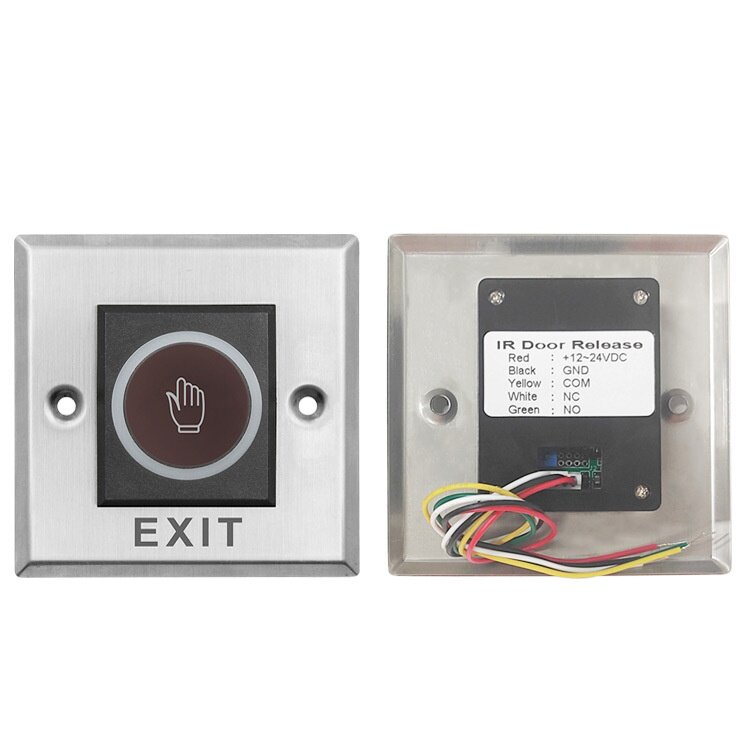 K2不锈钢86方型面板红外非开关感应式门禁门禁出门开关触摸控制