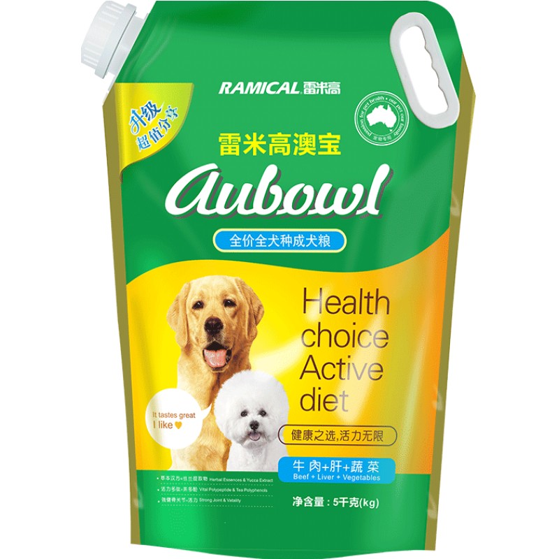 澳宝狗粮成犬5kg通用型雷米高