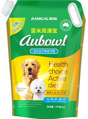澳宝狗粮成犬5kg通用型雷米高