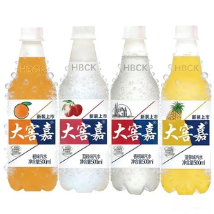 饮料陶山庄园大瓶装汽水橙香槟菠萝味碳酸500ml饮品清仓好喝果味