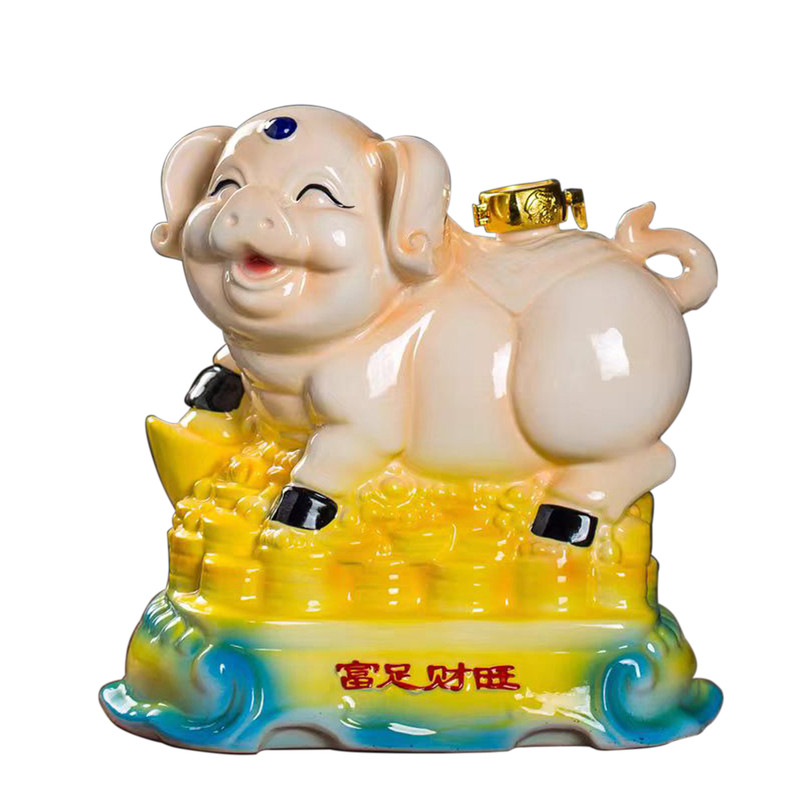 景德镇卡通风陶瓷生肖艺术酒坛