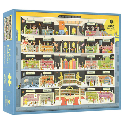 【现货】【1000 Piece Puzzle】In the Bookstore 【1000片拼图】在书店 英文原版进口正版 普林斯顿建筑出版社在书店:1000 片拼图