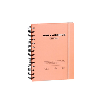 韩国iconic简约硬面线圈绑带DIY日记手账涂鸦本横线空白笔记事本