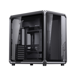 乔思伯X400 PRO铝合金ATX海景房机箱Type-C立式360水冷主机外壳