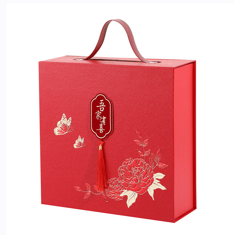 成品免折高级硬板国风浮雕烫金