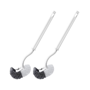 达福芮2只马桶刷家用无死角卫生间清洁壁挂免打孔洗厕所长柄刷子