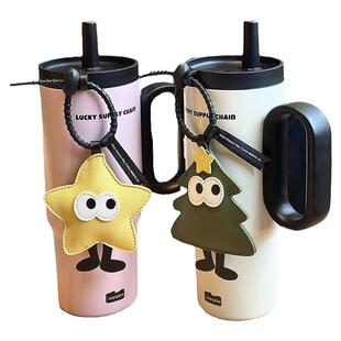 高颜值保温杯女26款家用咖啡杯外带车载杯子不锈钢冰霸水杯礼物男