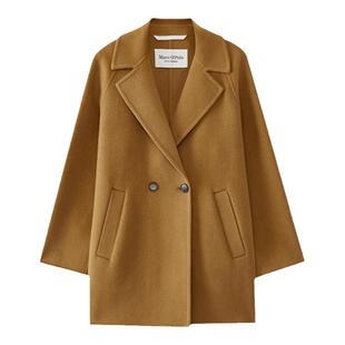 【自营】Marc O'Polo【商场同款】一手长两粒扣翻领双面呢大衣女