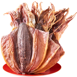 北海特大淡干墨鱼干干货煲汤目鱼干淡水乌贼特大号海产品送礼500g