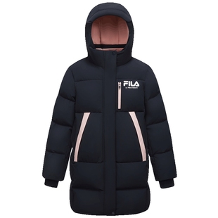 【斐护科技】FILA斐乐儿童鹅绒羽绒服2025年冬季新款女中大童外套
