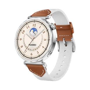 适用华为GT5表带手表watchgt5女款gt6新款watchgt4手表款pro腕带watch智能男gt真皮41mm女士复合编织高级感