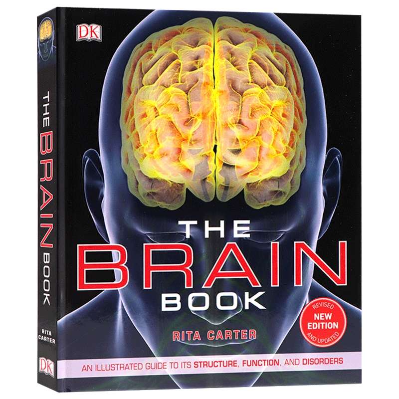 大脑之书 图解大脑结构 生命科学指南 英文原版 The Brain Book 探索脑部系统 精装 3D图解真实照片案例 英文版进口原版英语书籍