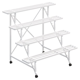 花架置物架阳台户外庭院客厅铁艺多层落地植物盆栽摆放架花盆托架